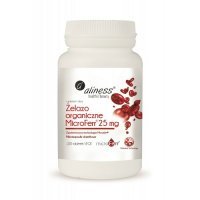 ALINESS Żelazo organiczne Microferr 25 mg 100 tabletek