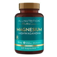 ALLNUTRITION Health &amp; Care Magnesium + Ashwagandha 60 kapsułek