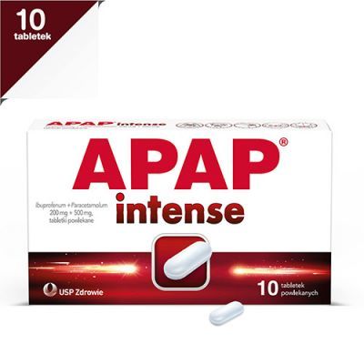 APAP INTENSE 200 mg + 500 mg 10 tabletek