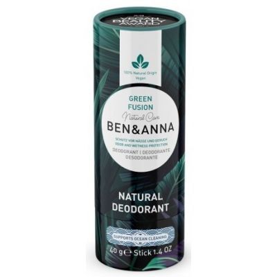 BEN & ANNA Naturalny dezodorant na bazie sody GREEN FUSION sztyft kartonowy 40 g