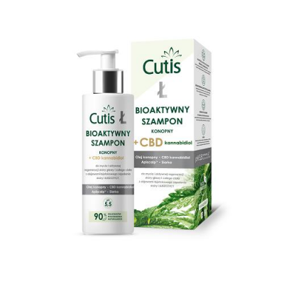 CUTIS Ł - ŁUSZCZYCA bioaktywny szampon konopny CBD 200 ml