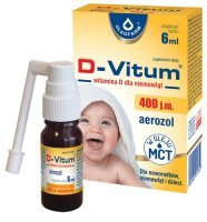 D-VITUM witamina D  400 j.m. dla niemowląt krople 6 ml