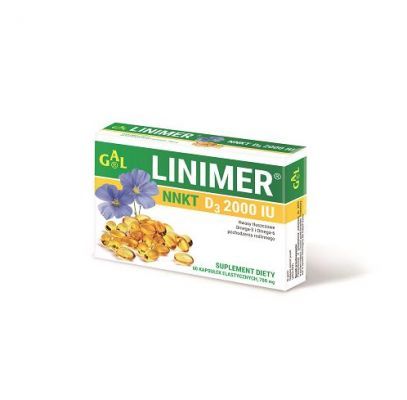 GAL LINIMER D3 2000 IU Witamina D3 w oleju lnianym 60 kapsułek