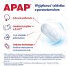 APAP (Paracetamol 500 mg) 100 tabletek, ból, gorączka