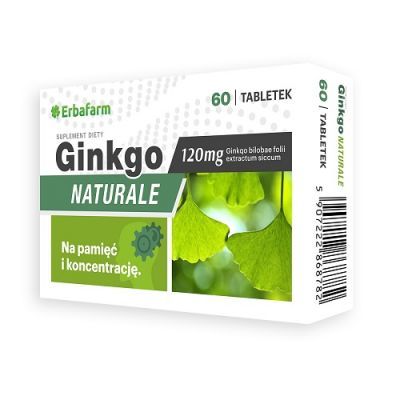 GINKGO NATURALE 60 tabletek ERBAFARM