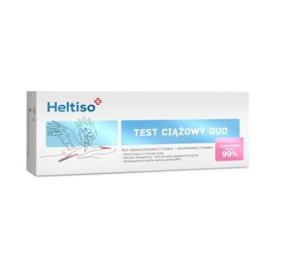 HELTISO Test ciążowy Duo płytkowy + strumieniowy