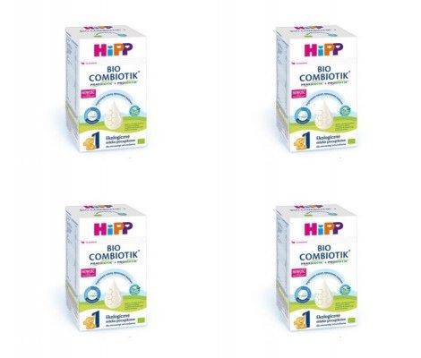4 x HIPP 1 BIO COMBIOTIC Mleko początkowe z Metafolin® 550 g