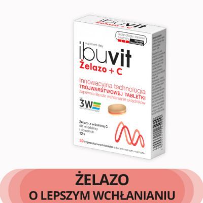 IBUVIT Żelazo + C 30 tabletek