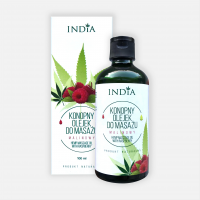 INDIA konopny olejek do masażu malinowy 100 ml
