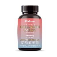 INTENSON Collagen Candy kolagen do ssania o smaku truskawkowym 60 tabletek DATA WAŻNOŚCI 23.06.2024