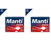 MANTI EXTRA 12 tabletek do rozgryzania i żucia x 2 opakowania