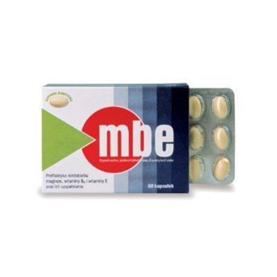 MBE 60 kapsułek na niedobory witaminy E, B6 i magnezu