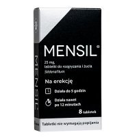 MENSIL 25 mg 8 tabletek do żucia na potencję, na erekcję