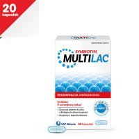 MULTILAC SYNBIOTYK (probiotyk +prebiotyk), 20 kapsułek