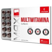 MAX MULTIWITAMINA 30 tabletek COLFARM podnosi odporność