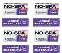 NO-SPA MAX 80 mg 48 tabletek x 4 opakowania
