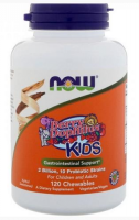 NOW FOODS BERRY DOPHILUS KIDS probiotyk dla dzieci 120 pastylek do żucia