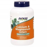 NOW FOODS Calcium &amp; Magnesium + D3 120 kapsułek