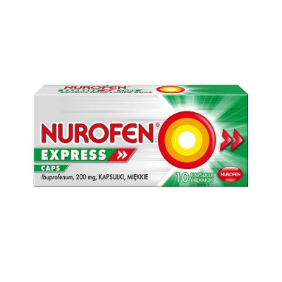 NUROFEN EXPRESS CAPS 200 mg 10 kapsułek