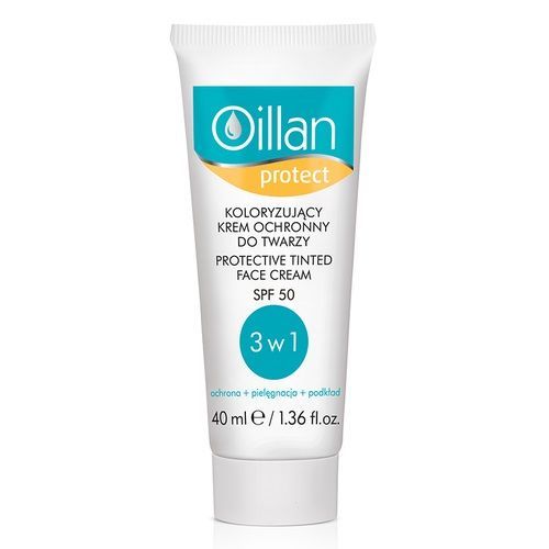 OILLAN PROTECT Koloryzujący krem ochronny do twarzy SPF 50 40 ml