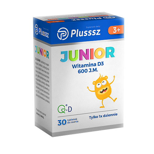 PLUSSSZ JUNIOR D3 Do Ssania 30 Tabletek Cena I Opinie AptekaZawiszy Pl