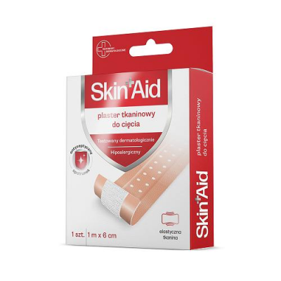 SKIN AID Plaster tkaninowy do cięcia 1m x 6cm