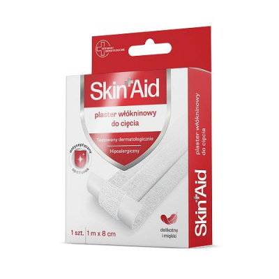 SKIN AID Plaster włókninowy do cięcia 1 m x 8 cm