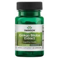 SWANSON Ginkgo Biloba ekstrakt 30 kapsułek