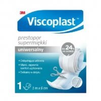 VISCOPLAST PRESTOPOR SUPERMIĘKKI plaster włókninowy do cięcia 1 m x 6 cm
