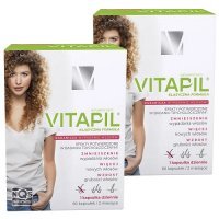 VITAPIL BIOTYNA + BAMBUS 60 tabletek, na mocne włosy x 2 opakowania