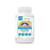 WISH Pharmaceutical Multiwitamina Junior Complex 120 tabletek do ssania o smaku pomarańczowym