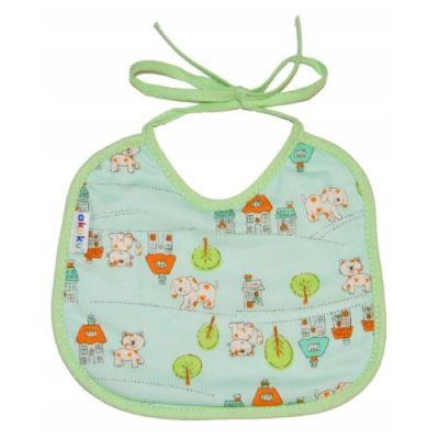 AKUKU Śliniak wiązany mały miętowy, 1szt.