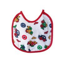 AKUKU Śliniak wiązany mały Samochodziki A1640