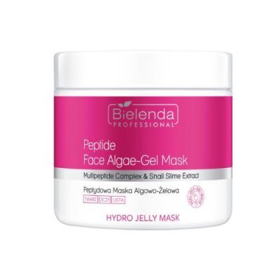 BIELENDA PROFESSIONAL HYDRO JELLY MASK Przeciwzmarszczkowa maska algowo-żelowa z peptydami i śluzem ślimaka, 190g