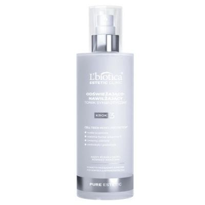 L'BIOTICA Estetic Clinic Pure Estetic Odświeżająco-nawilżający tonik synbiotyczny do twarzy, 200ml
