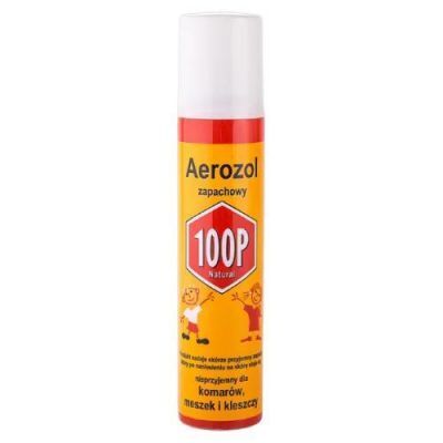 100P Aerozol ochronny przeciw komarom, kleszczom i meszkom, 75 ml KRÓTKA DATA 31.10.2026