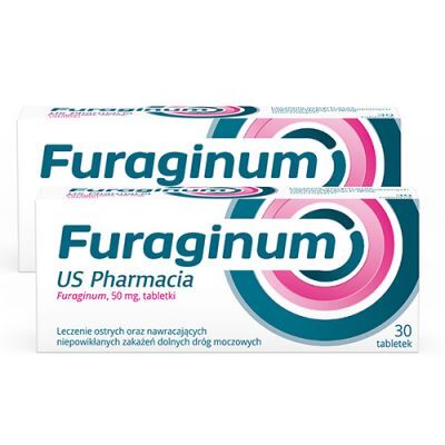 2 x FURAGINUM US PHARMACIA 50 mg 30 tabletek