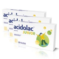 3 x ACIDOLAC Junior misiotabletki 20 tabletek