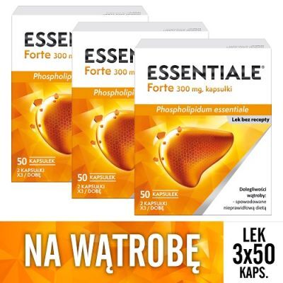 3 x ESSENTIALE FORTE 50 kapsułek