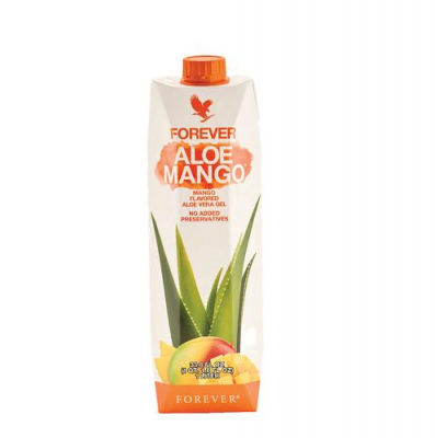 3 x FOREVER ALOE MANGO Koncentrat napoju z miąższem z wnętrza liści aloesu o smaku mango 1000 ml