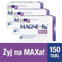 3 x MAGNE-B6 MAX 50 tabl. zmęczenie, niepokój, drażliwość