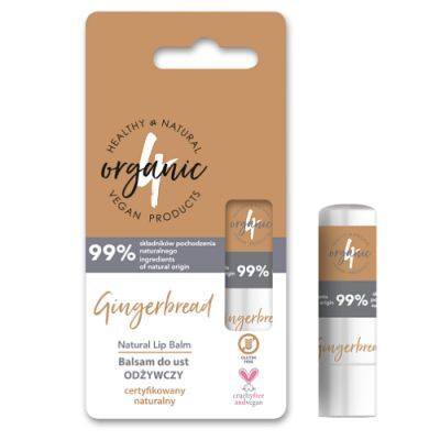 4ORGANIC Balsam do ust odżywczy Gingerbread, 5g