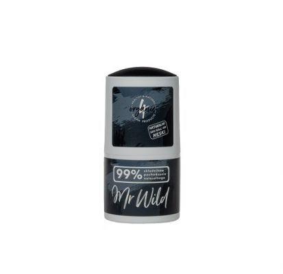 4ORGANIC Naturalny dezodorant roll-on dla mężczyzn KAWOWY MR WILD 50 ml  DATA WAŻNOŚCI 31.03.2023