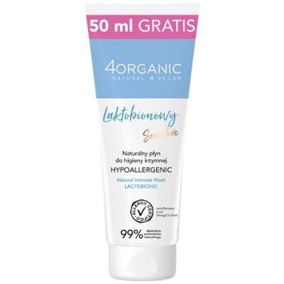 4ORGANIC Naturalny płyn do higieny intymnej Laktobionowy 250 ml