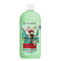 4ORGANIC Naturalny płyn do kąpieli dla dzieci Kajko i Kokosz zielona woda Jabłko i melon, 500 ml