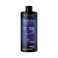 4Organic Naturalny żel pod prysznic 3 w 1 Men Power Sport, 500 ml