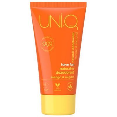 4ORGANIC UNI.Q Have fun Naturalny dezodorant Mango i Migdał, 50ml