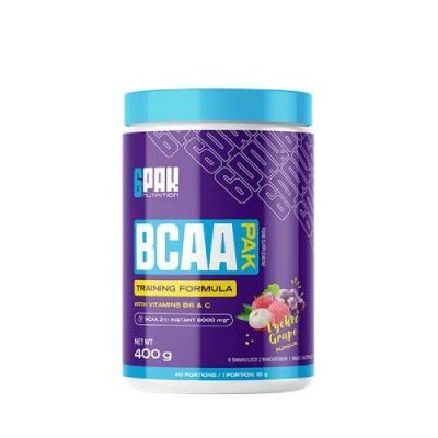 6Pak Nutrition BCAA Pak smak liczi z winogronem, 400 g