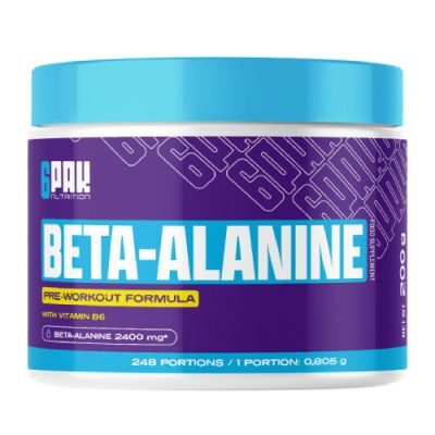 6Pak Nutrition Beta-Alanine, 200 g