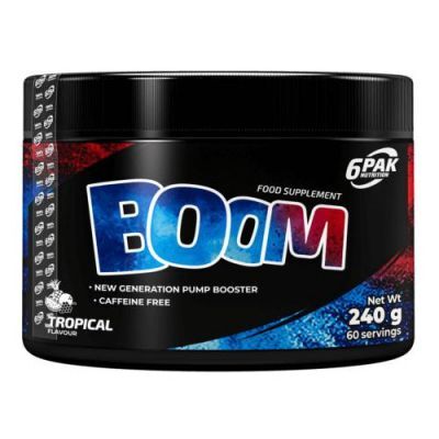 6pak Nutrition Boom smak tropikalny, 240 g KRÓTKA DATA 31.10.2026